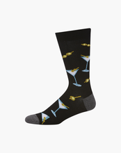 Load image into Gallery viewer, Bamboozled Dirty Martini Bamboo Sock Black