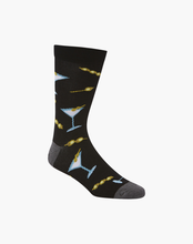 Load image into Gallery viewer, Bamboozled Dirty Martini Bamboo Sock Black