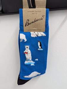Bamboozld Mens Polar Bamboo Sock Blue