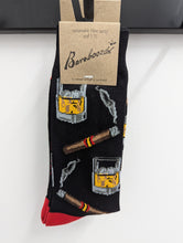Load image into Gallery viewer, Bamboozld Mens Whiskey Bamboo Sock Black