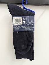 Load image into Gallery viewer, Pussyfoot Ribbed Merino Crew Sock Navy