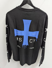 Load image into Gallery viewer, KSCY Horizon Heavy Dual Curved L/S Jet Black Tee