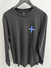 Load image into Gallery viewer, KSCY Horizon Heavy Dual Curved L/S Jet Black Tee