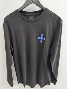 KSCY Horizon Heavy Dual Curved L/S Jet Black Tee
