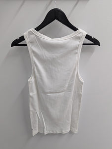 Industrie The Brando Ribbed Singlet Chalk