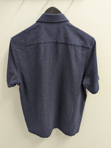 James Harper JHS557 S/S Dobby Square Ink Shirt