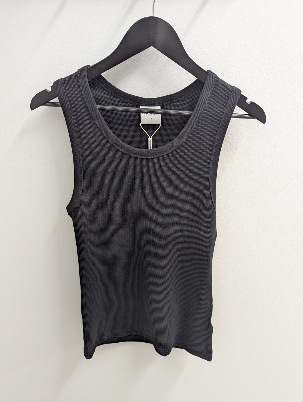 Nomadic Kai Heavy Waffle Singlet Black