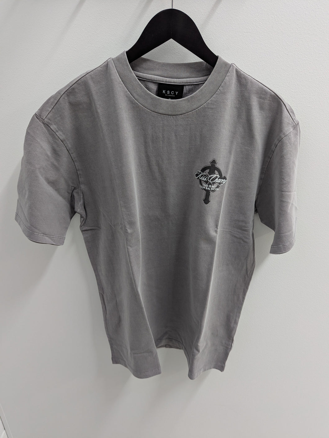 KSCY Adley Box Fit Tee Pigment Silver Scone
