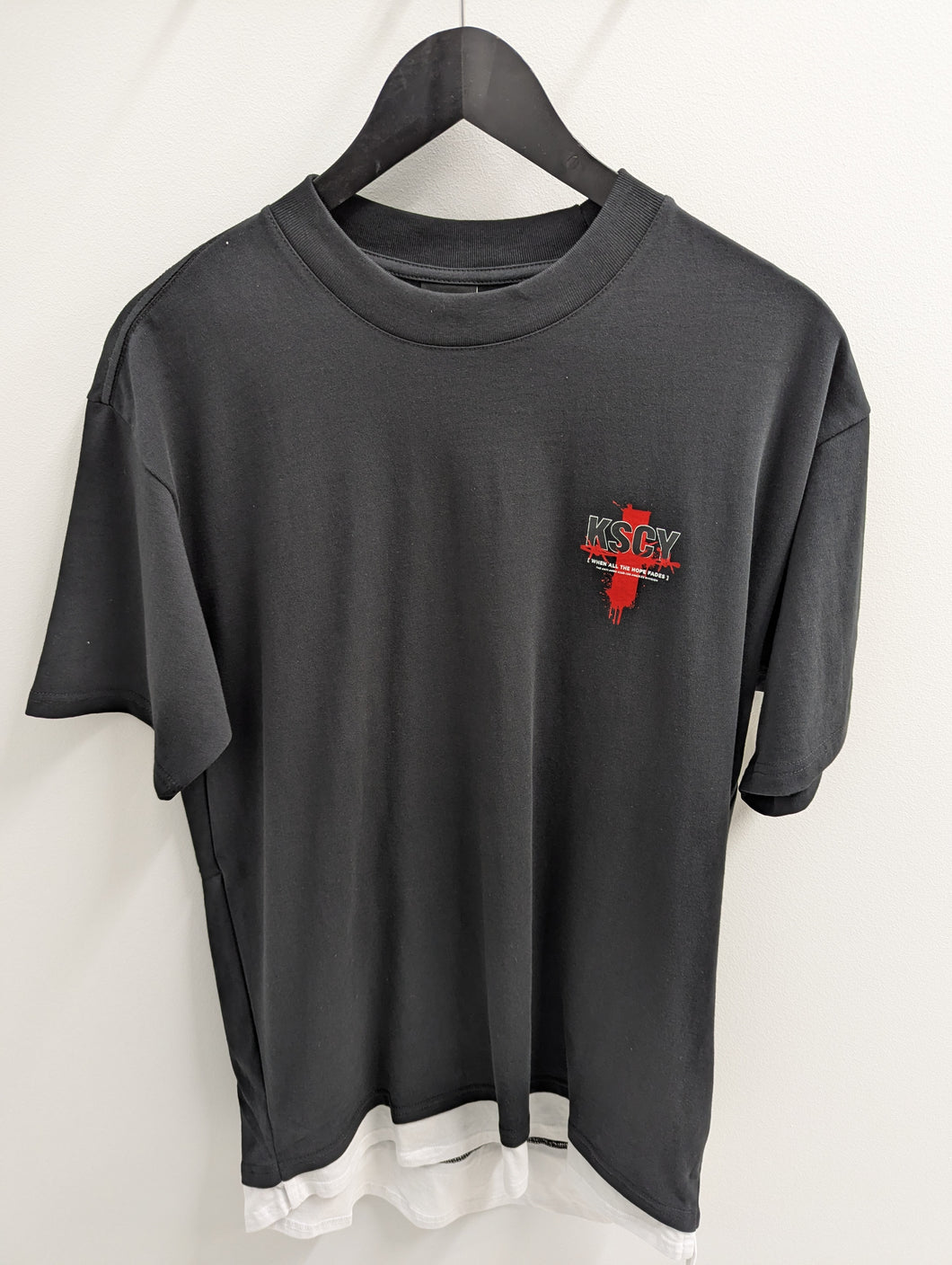 KSCY Unforward Box Fit Layer Tee Jet Black