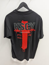Load image into Gallery viewer, KSCY Unforward Box Fit Layer Tee Jet Black