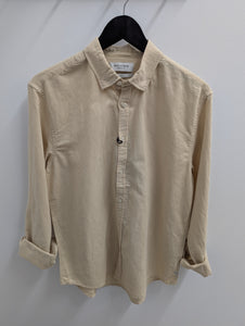 Industrie The Tennyson Linen Blend L/S Shirt Light Mango