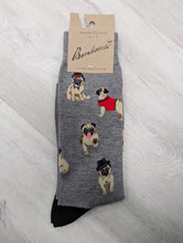 Load image into Gallery viewer, Bamboozld Hipster Pug Bamboo Sock
