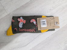 Load image into Gallery viewer, Bamboozld Galahs Bamboo Socks Khaki