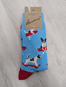 Bamboozld Jack Russell Bamboo Socks Blue