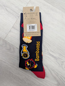 Bamboozld Beer O'Clock Bamboo Socks Navy