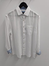 Load image into Gallery viewer, Berlin L-648 L/S White Linen Shirt