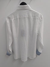 Load image into Gallery viewer, Berlin L-648 L/S White Linen Shirt