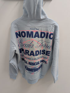 Nomadic Rescue Oversized Hoodie Baby Blue