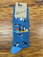 Load image into Gallery viewer, Bamboozld Little Penguins Sock Blue