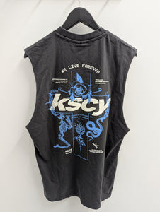 KSCY Astro Relaxed Muscle Tee Pigment Black