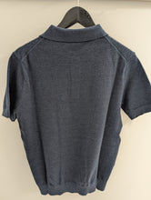Load image into Gallery viewer, James Harper JHK77 3 Button Knot Polo Navy