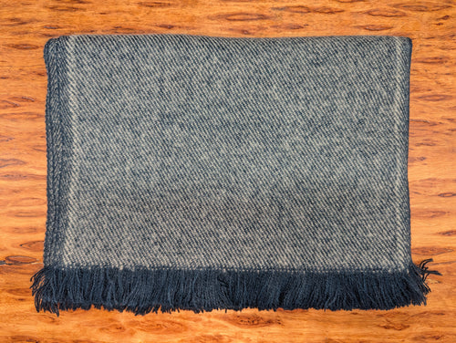 Avenel Two Tone Brushed Acrylic Short Fringe Scarf