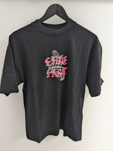 KSCY Live Fast Street Tee Jet Black