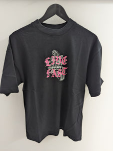 KSCY Live Fast Street Tee Jet Black