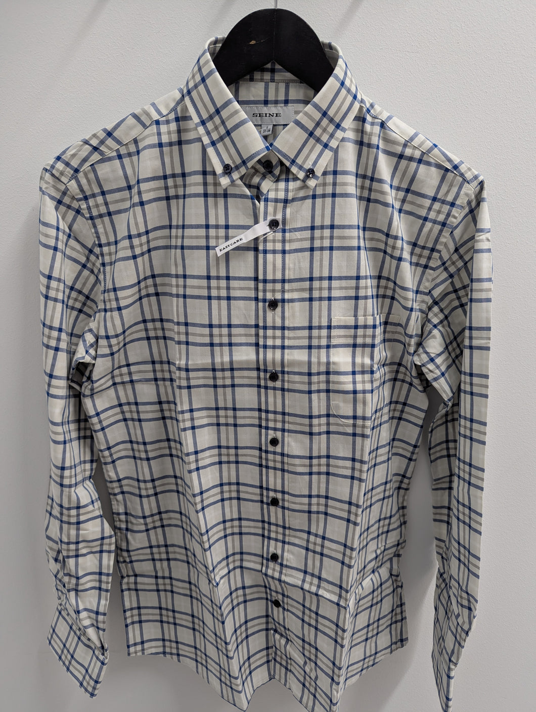 Seine SS2449-3 Checked Shirt White