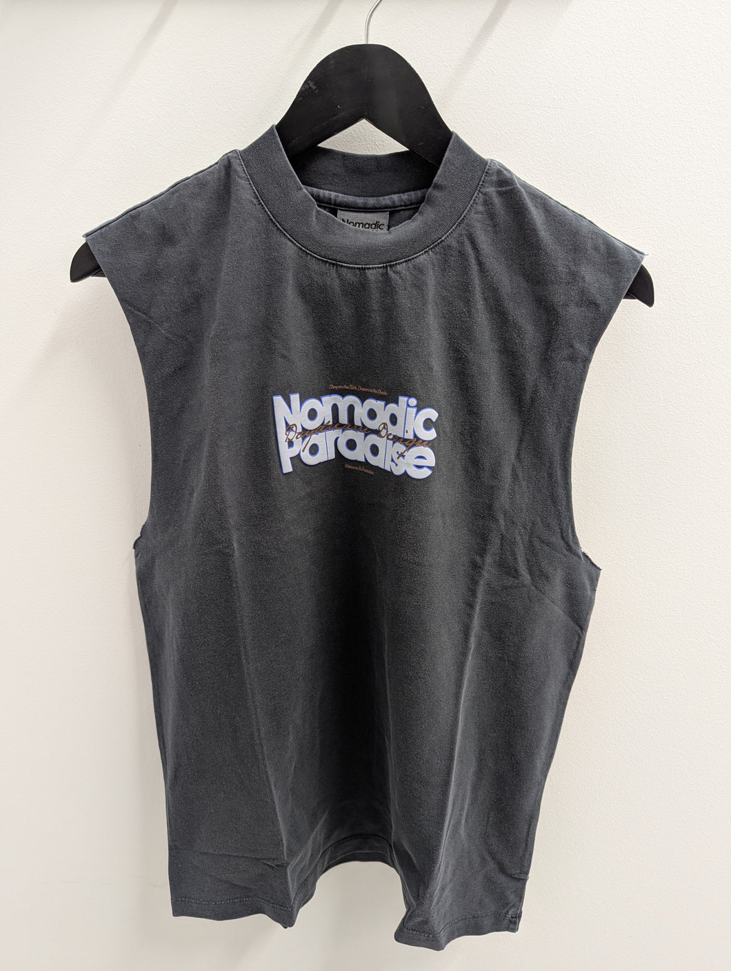 Nomadic Daydream Street Muscle Tee Pigment Anthracite Black