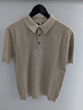 Load image into Gallery viewer, James Harper JHK77 3 Button Knit Polo Wheat