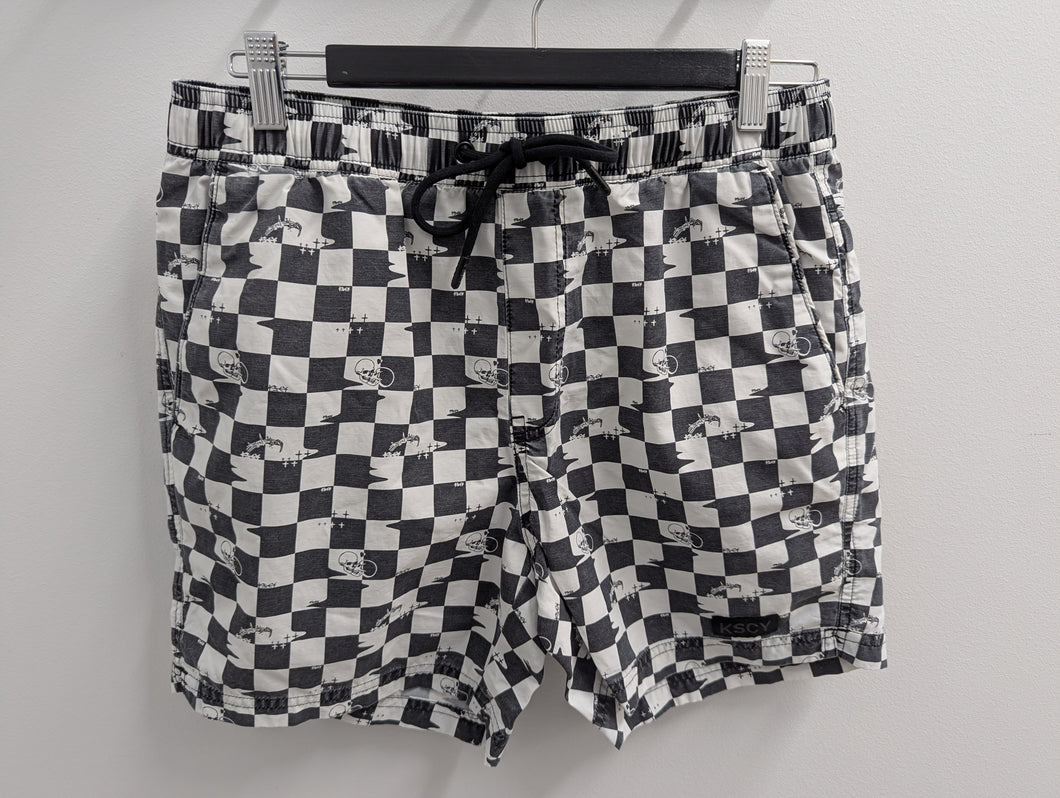 KSCY Wern Beach Short Kisses Print