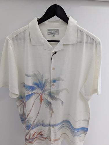 James Harper JHS621 S/S Cuban Shirt Hawaii Natural