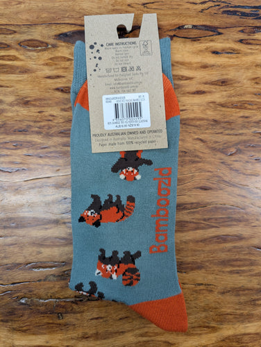Bamboozld Red Pandas Sock Khaki