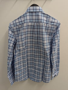 Seine SS2449-1 S/S Checked Shirt Blue