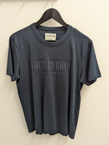 Country Road Heritage Logo Tee Navy