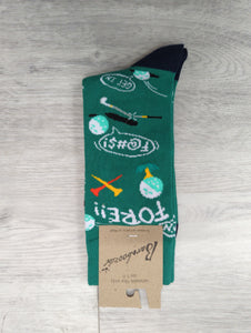 Bamboozld Golf Fore Bamboo Sock Green