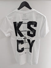 Load image into Gallery viewer, KSCY Fenced Dual Curved Tee Optical White