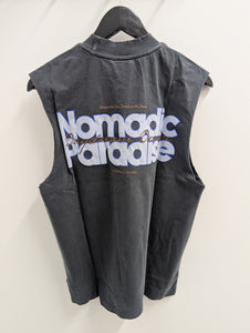 Nomadic Daydream Street Muscle Tee Pigment Anthracite Black