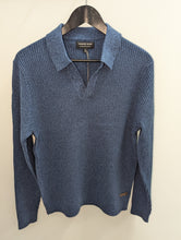 Load image into Gallery viewer, Country Road Ribbed Cotton Knit Indigo Marle