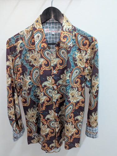 John Lennon JLW1004 L/S Bradbury Plum Shirt