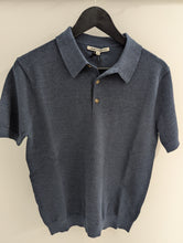 Load image into Gallery viewer, James Harper JHK77 3 Button Knot Polo Navy