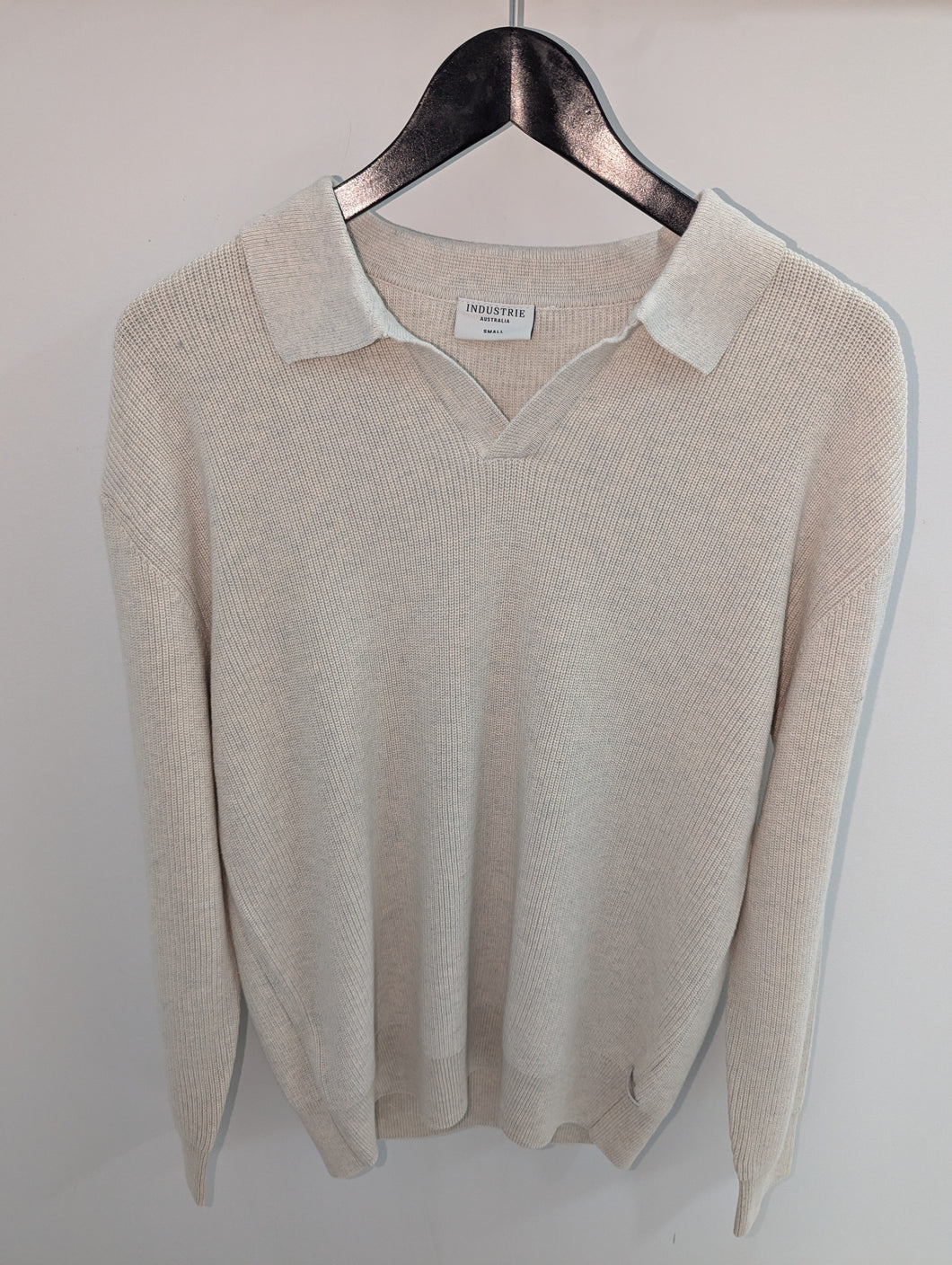 Industrie The New England Polo Knit Ivory