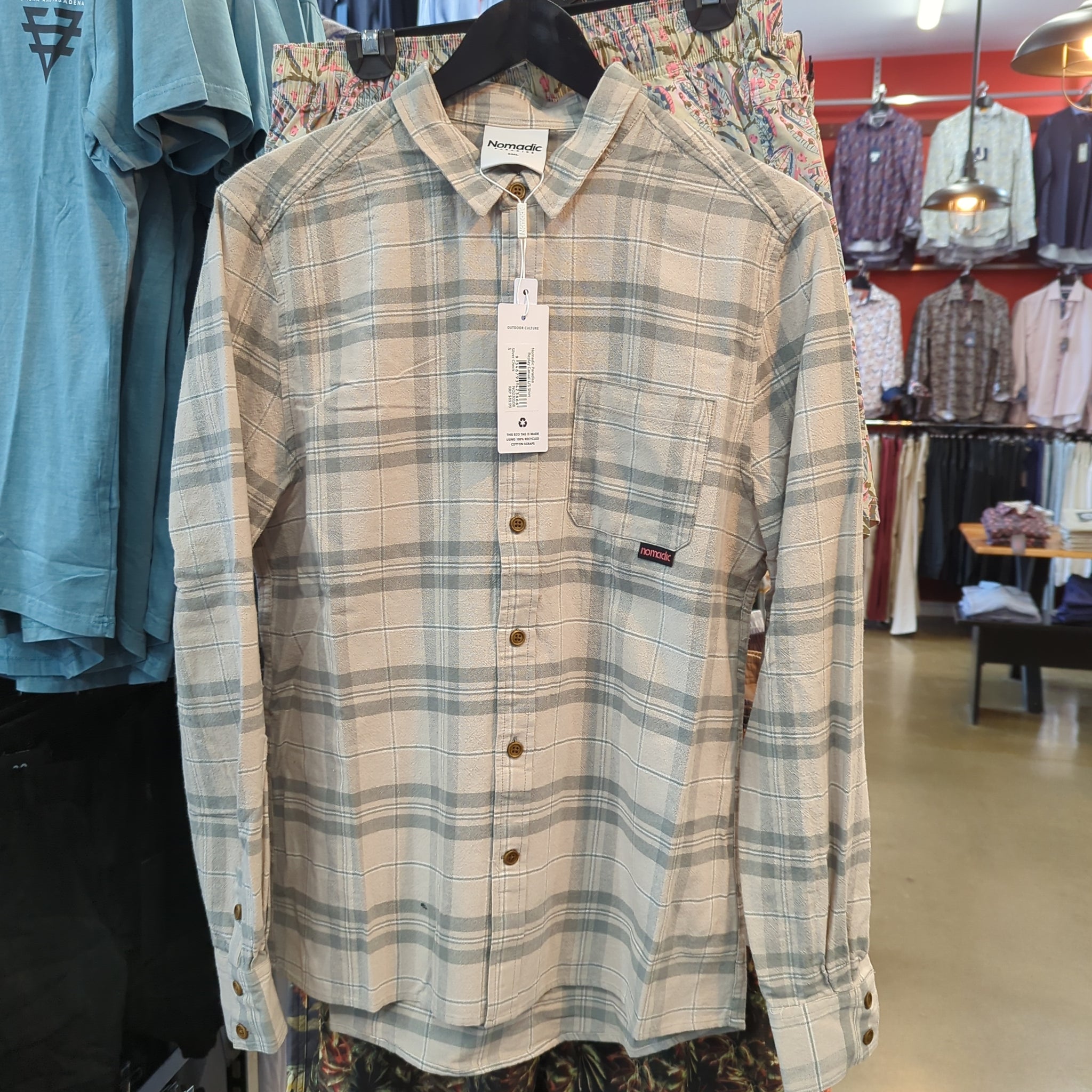 Nomadic Replay Casual L/S Shirt Silver Check – Harry's Clothing Berwick